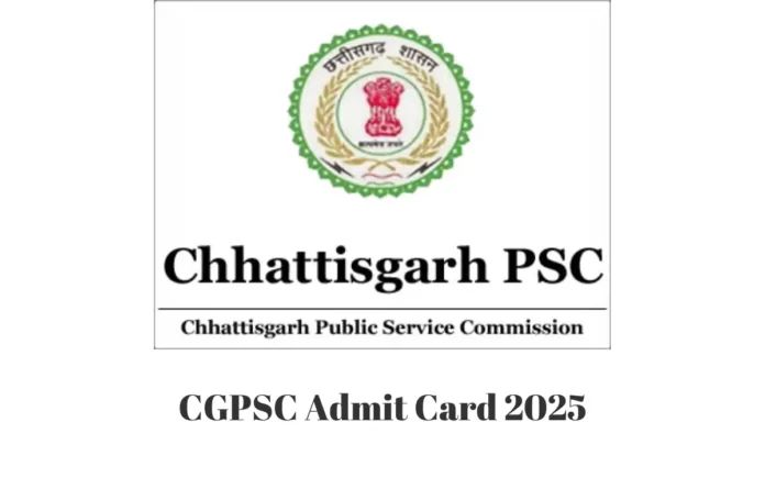 CGPSC Admit Card 2025, SSE Prelims Hall Ticket Soon