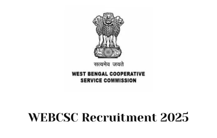 WEBCSC Recruitment 2025 Notification Out for 85 Vacancies