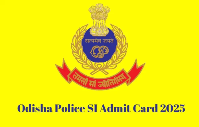 Odisha Police SI Admit Card 2025 Release Date Out, Hall Ticket on 1 March