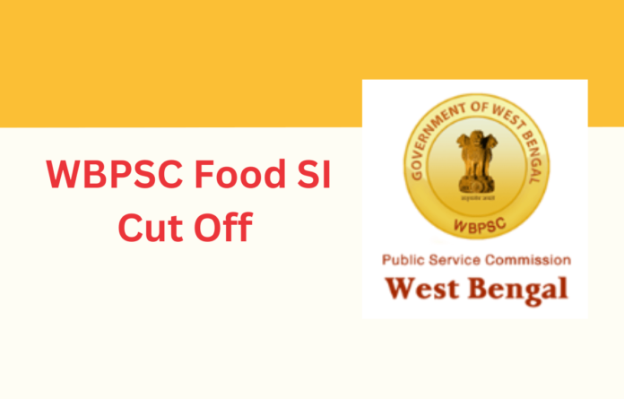 WBPSC Food SI Cut Off 2025, Category-wise Cut-Off Marks