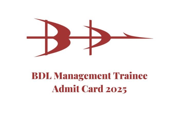 BDL Management Trainee Exam Date 2025 Out, Admit Card on 28 March