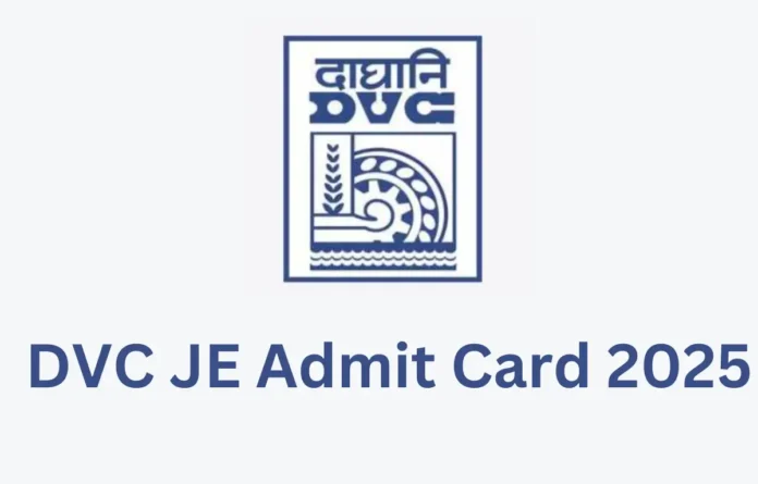 DVC JE Admit Card 2025 Out, Hall Ticket Download Link