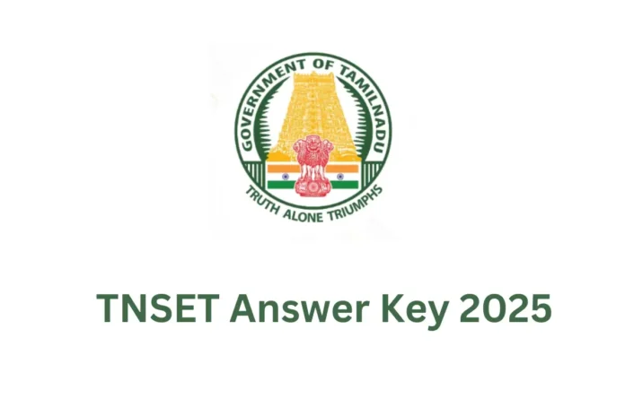 TNSET Answer Key 2025, Paper 1 and 2 Response Sheet PDF