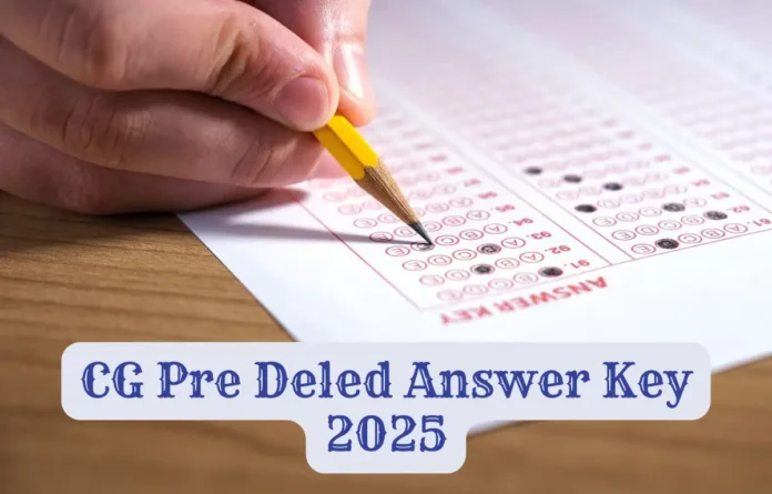 CG Pre Deled Answer Key 2025, Download Link Soon