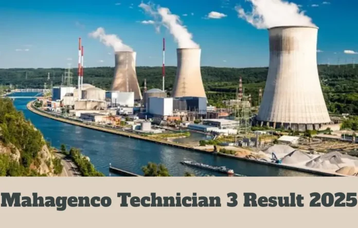 Mahagenco Technician 3 Result 2025, Cut Off and Merit List