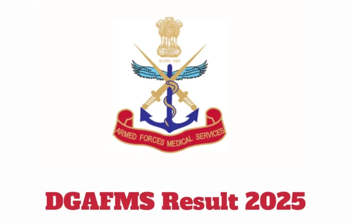 DGAFMS Group C Result 2025, Cut Off and Result PDF