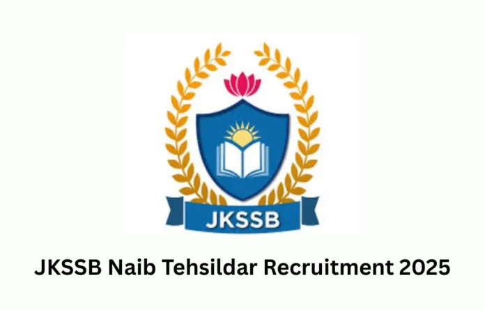 JKSSB Naib Tehsildar Recruitment 2025, Apply Online Starts for 75 Posts