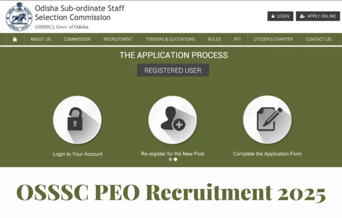 OSSSC PEO Recruitment 2025, 1501 Vacancies Announced, Notification Soon