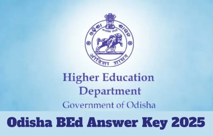 Odisha BEd Answer Key 2025, Response Sheet PDF