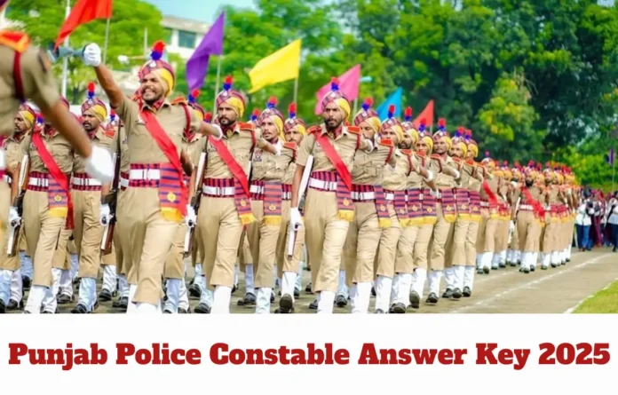 Punjab Police Constable Answer Key 2025, Response Sheet