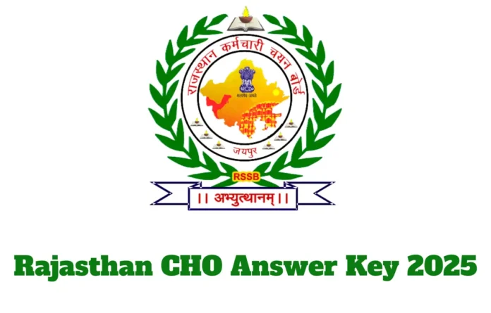 Rajasthan CHO Answer Key 2025, Community Health Officer Response Sheet Soon