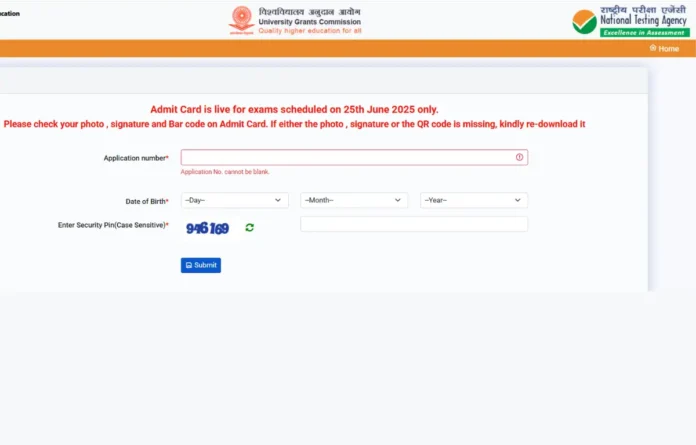 UGC NET Admit Card 2025 Out for 25 June Exam, Download Link Here