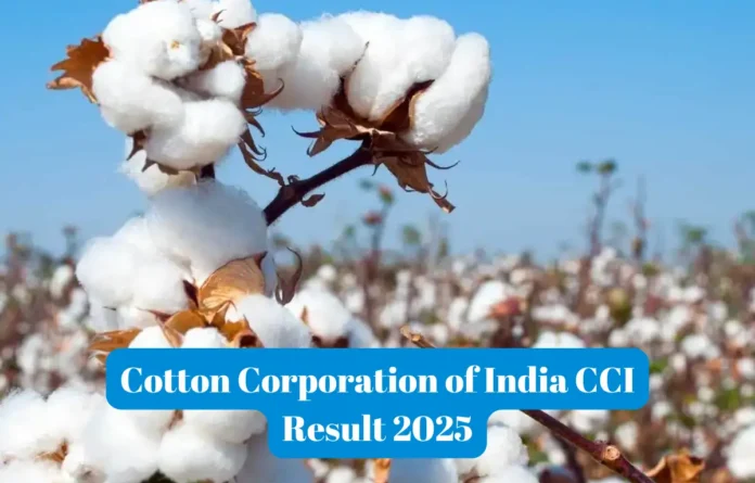 Cotton Corporation of India CCI Result 2025 Out Soon, Score Card and Cut off Marks