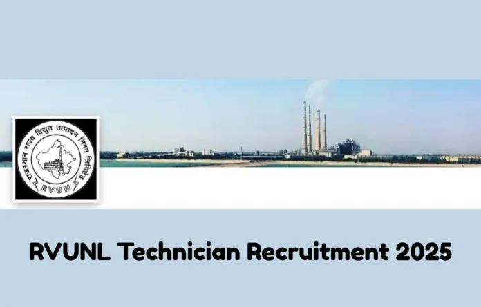 RVUNL Technician Recruitment 2025 Notification Out for 2163 Vacancies