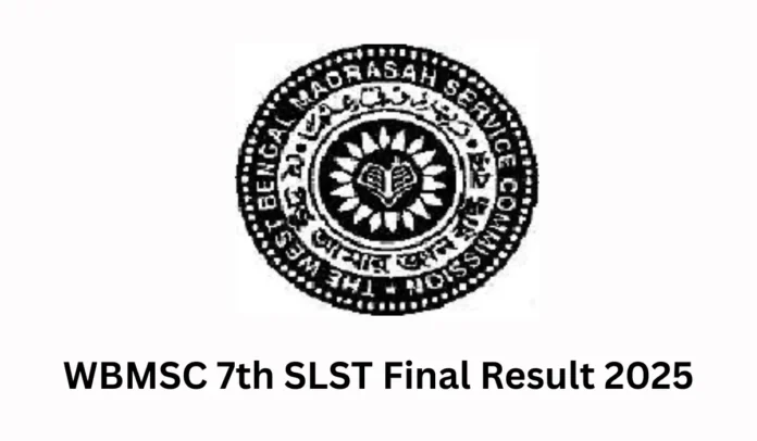 WBMSC 7th SLST Final Result 2025 Out Today at wbmsc.com